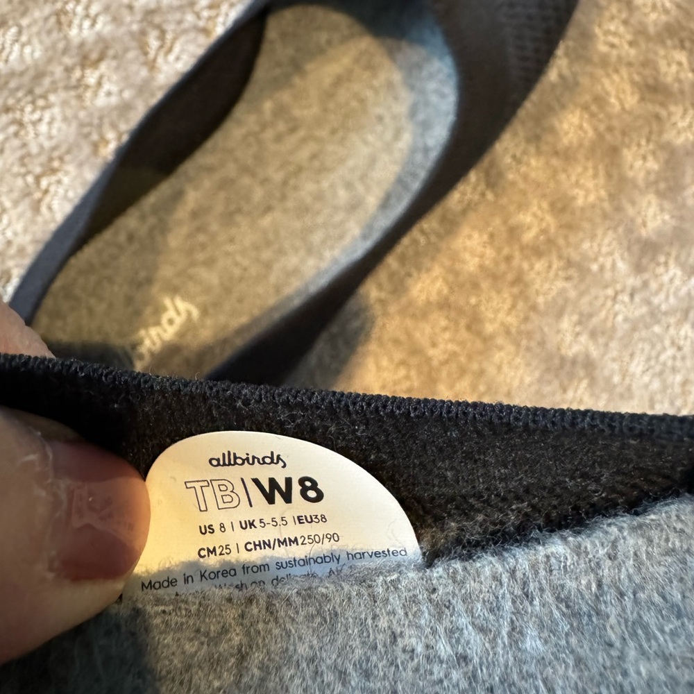 Allbirds Women's Tree Breezers Black Flats - Picture 3 of 4